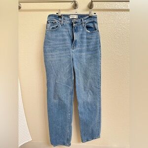 Abercrombie & Fitch Blue the 90s straight ultra high rise